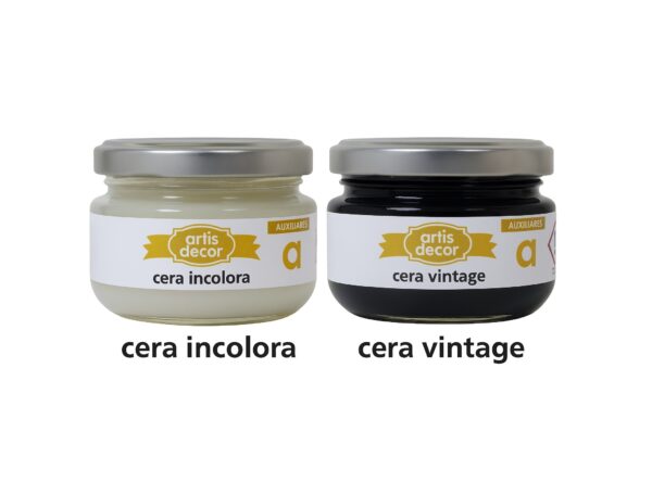 Cera para manualidades 100cc (Incolora o negra vintage)